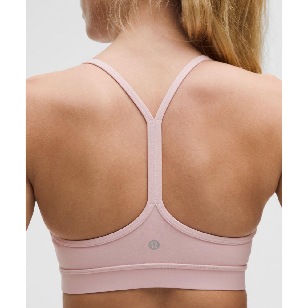 Lululemon Flow Y BrA Nulu  Light Support  A C Cups Pink hAze