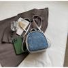 Schoolbag Summer Bag Women's Hand Underarm Pillow Bag 1011 New Rhombus Hot Diamond Denim Blue Shoulder Fashion Crossbody Bag