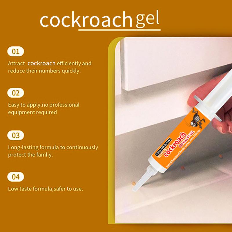 Cockroach Injector & Repellent Gel: Indoor/Outdoor Practical Bait & Catcher