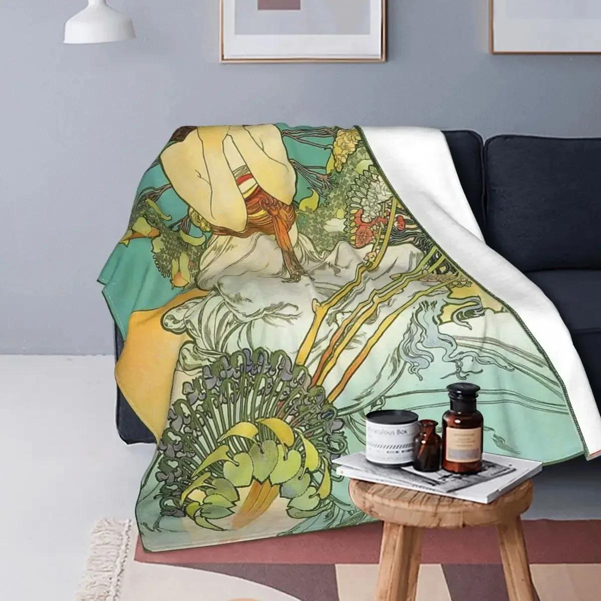 Renaissance Art Painting Blanket Medieval Vintage European Aesthetic Warm Comfortable Flannel Throw Blanket Art Women Blankets 75x90cm
