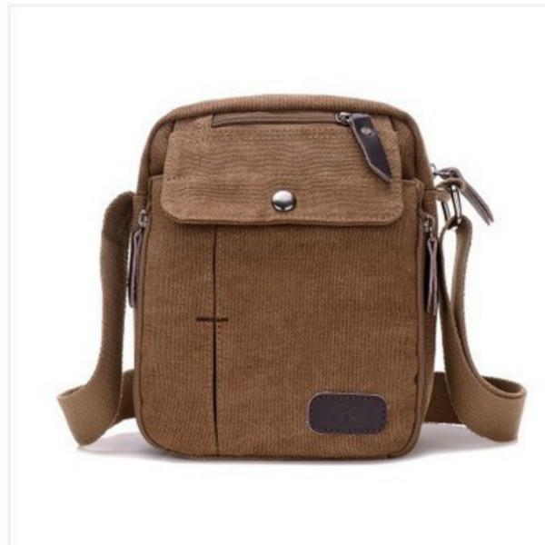 

Мужская парусиновая сумка-мессенджер через плечо, школьные сумки на слинге для спорта на открытом воздухе, путешествий, пешего туризма кофейный