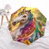 1 PC Automatic Folding Umbrella - Unicorn Fantasy Pattern, Portable & Foldable Design with 8 Ribs, Christmas Birthday Gifts