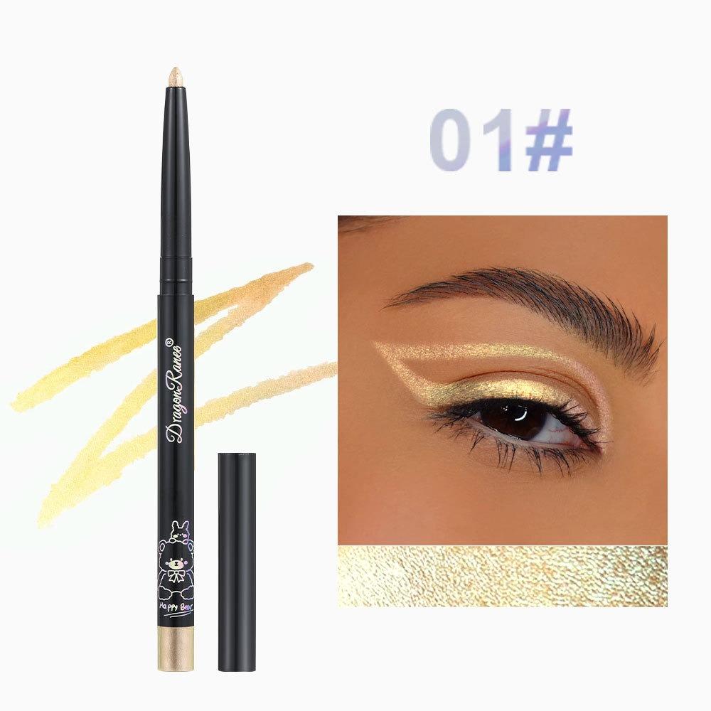 

Pearlescent Aurora Eyeliner Pencil Waterproof Blue Purple Diamond Glitter Eye Shadow Metallic Chrome Lying Silkworm Eyes Makeup