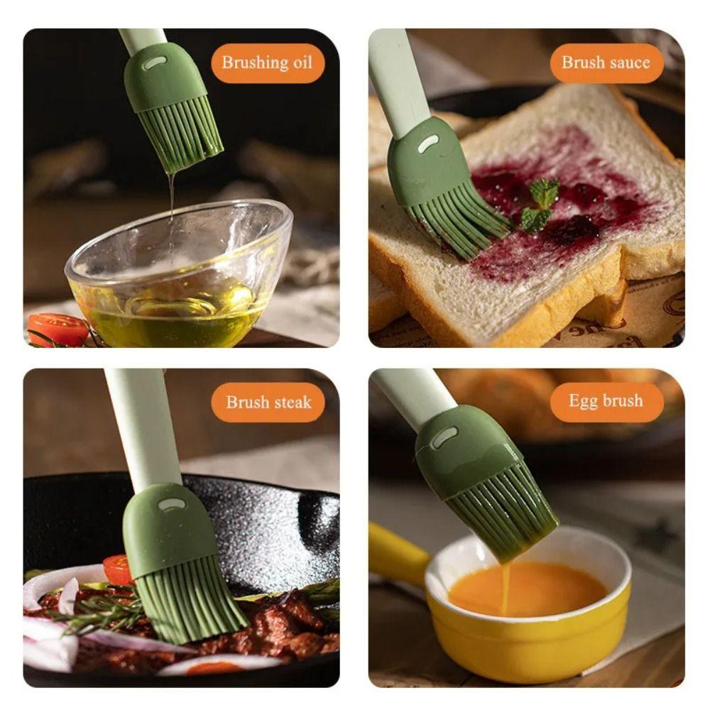Food Grade Oil Brush Silicone Camping Accessories Durable Kitchen Cooking Tool