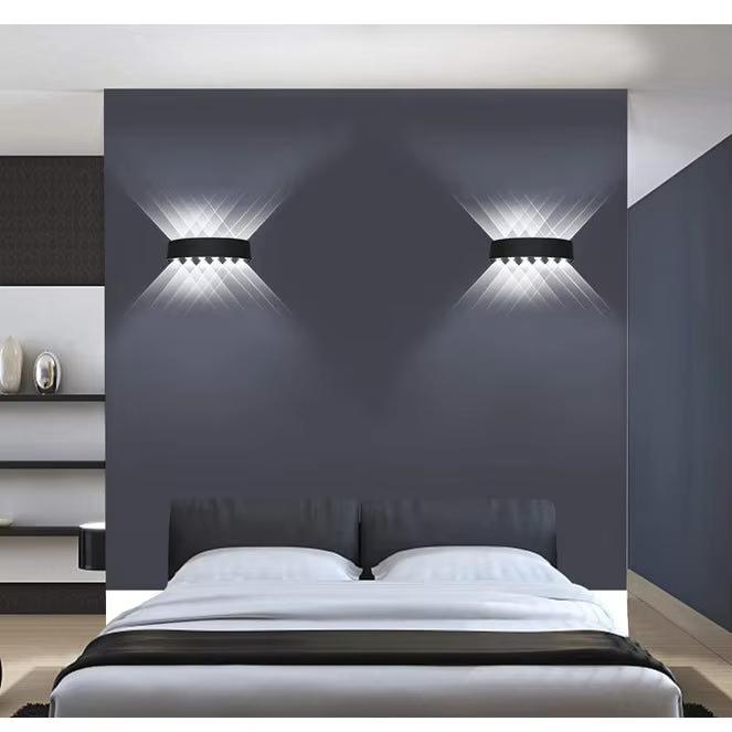 Stock Available Outdoor Garden Patio Decorative Exterior Up Down Light Led Minimalist Wall Lamps for
