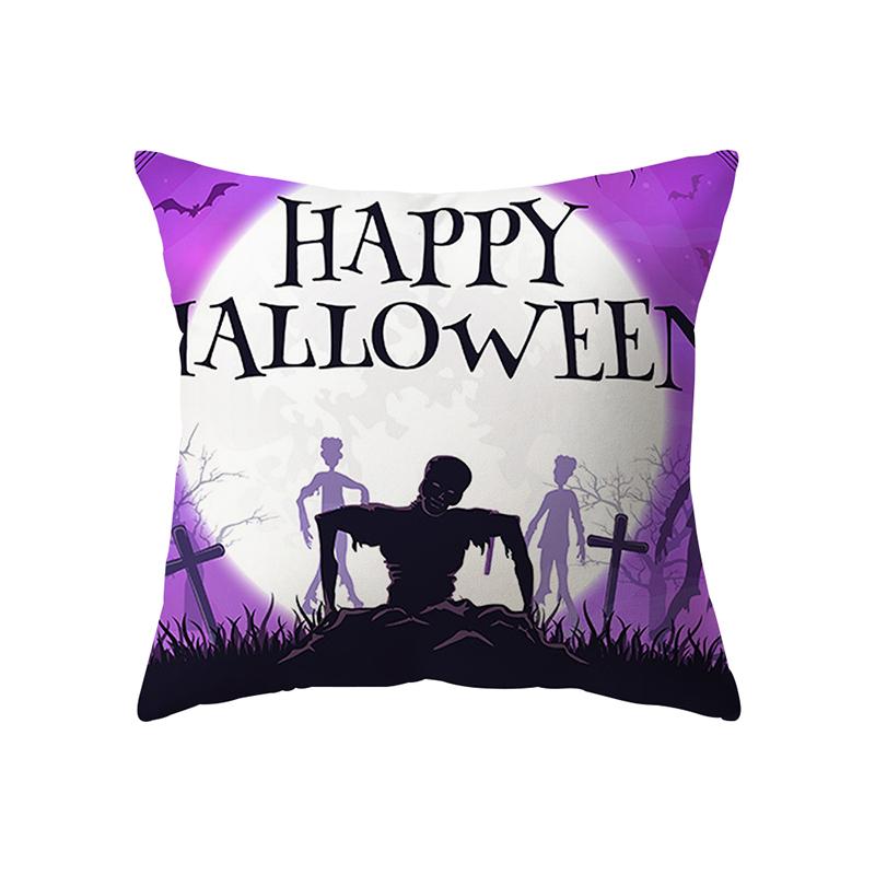 Halloween Theme Pillow Cover Sofa Cushion  Holiday Gift Party Decor Home