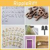 3D-Nummernschild 7cm Ziffer Nummerierung Silber Gold Bronze Schwarz