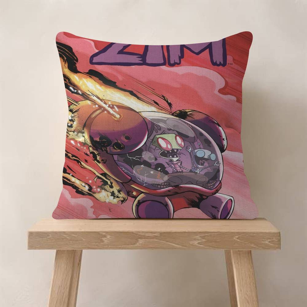 IInvader ZZim Cartoon Movie Pillowcase Toon Gift Cushion Cover Bedroom Home Sofa Chair Seat Decor Pillow Case