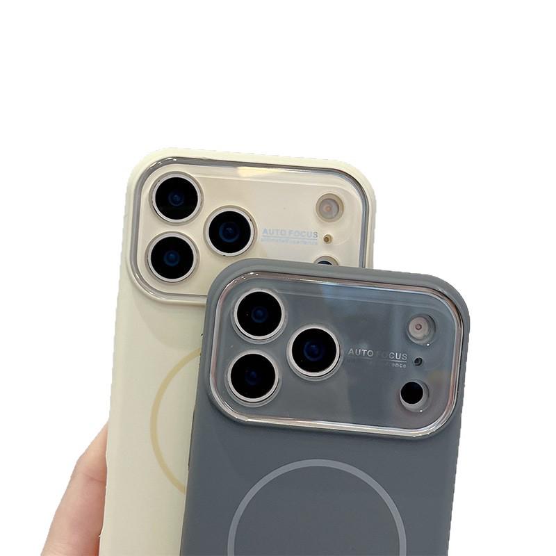 iPhone 16 Pro Magnetic Case with Integrated Lens Film, Drop Protection, and Wireless Charging Compatibility