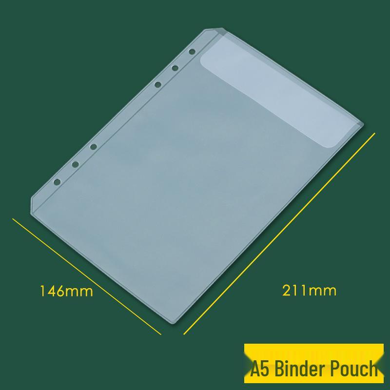 Clear PVC Bag for A6 Planners, A5 Storage, B5 Loose-leaf, Document & Card Holder