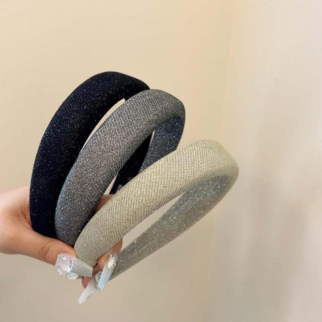 PROLY New Fashion Headband For Women Solid Color Casual Spongy Hairband Autumn Soft Turban Hair Accessories