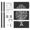 Garden Gate Black 110 X 155 Cm Powder Coated Steel