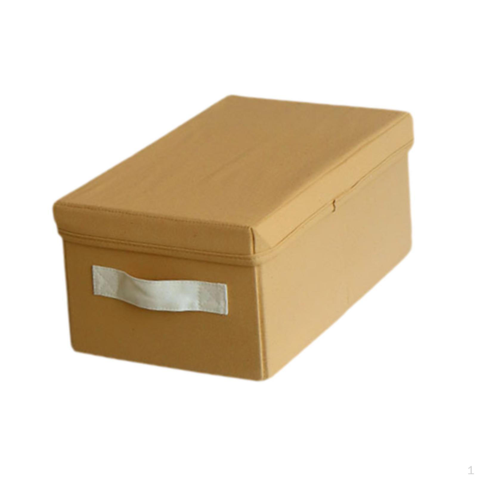 

Корзина для хранения одежды, ящик для шкафа с ручкой, органайзер для игрушек, прочный, складной 34cmx19.5cmx14.5cm