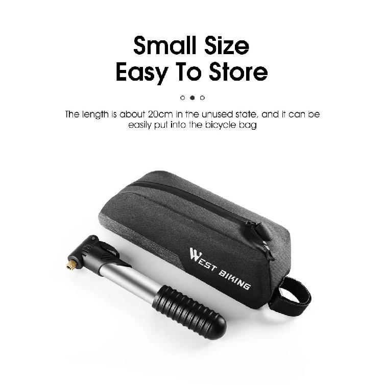 Bicycle Pump Portable Silver Pump Road Mountain Bike Pump Riding Tire Filling Pump Riding Equipment Outdoor Equipment