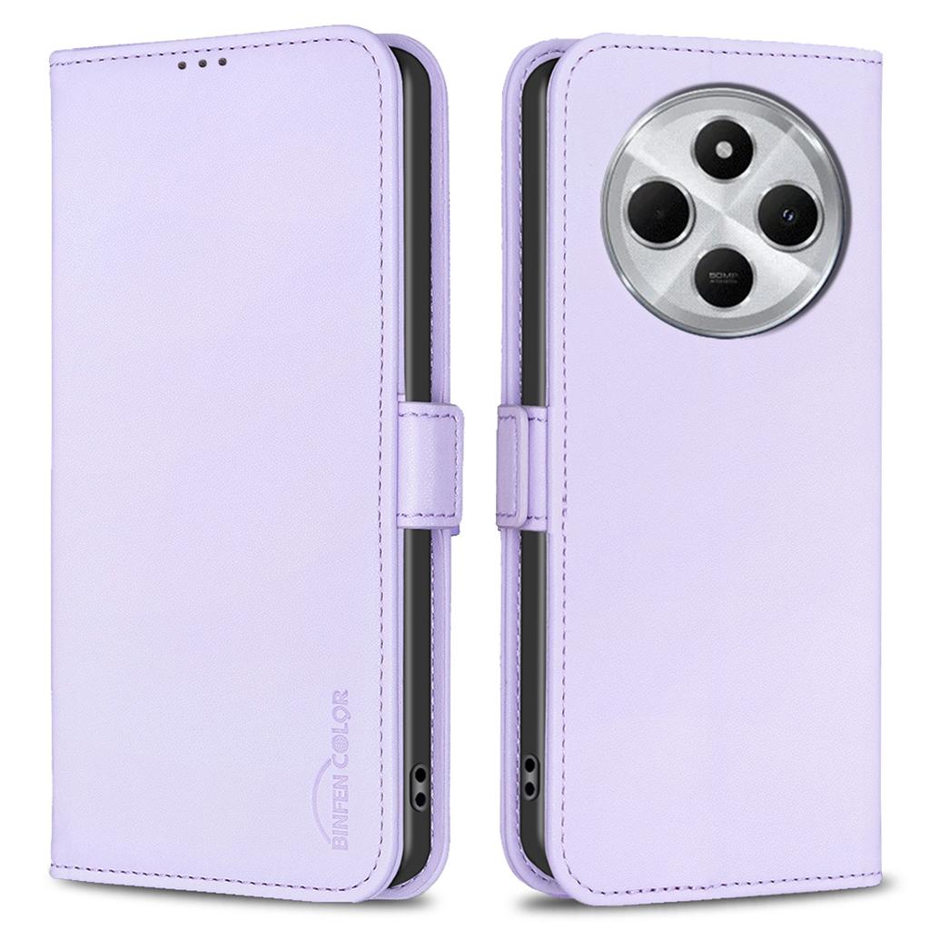BINFEN COLOR BF31 For Xiaomi Poco C75 4G/Redmi 14R 5G/14C 4G Case PU Leather Flip Folio Phone Wallet Cover