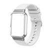 Compatible with Xiaomi Band 10 Pro Metal Frame: Standard Version Silicone Watch Strap with Flat Buckle in Matching Color.