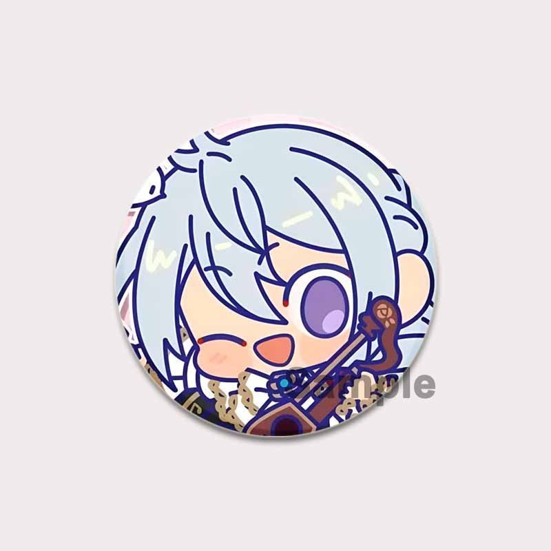 32/44/58mm Anime Ensemble Stars Pin Cartoon Figure Wataru Hibiki Brooch Creative Cute Art Badge for Backpack Decor Fans Collection Gifts