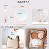 LED makeup mirror with 1x and 10x three color adjustable USB 18cm compact folding can be used on a or Double-sided magnification, modes, brightness,