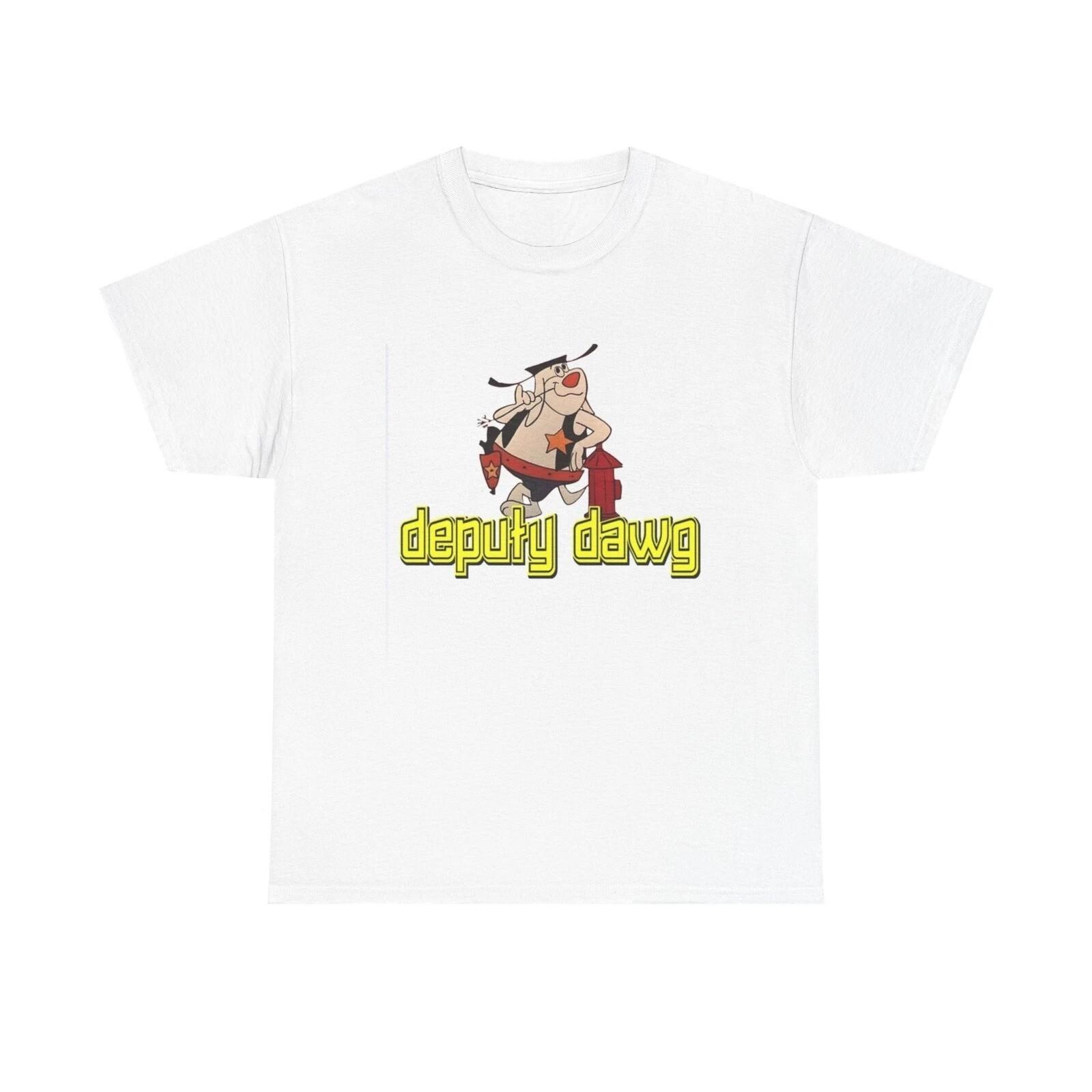 Deputy Dawg Shirt Retro Cartoon graphic Vintage Unisex Heavy Cotton Tee XXXL