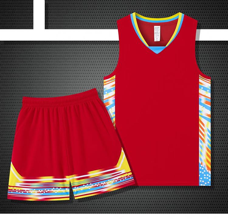 

Basketball Uniform College Student Ball Uniform Breathable Men S Suit Adult Customized Game Team Uniform System Youth Training Uniform Vest Summer S красный