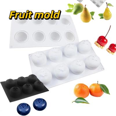Simulated Fruit Silicone Mold Diy Fruit Dessert Mousse Cake Mold Candle Aromatherapy Soap Silicone Mold Home Decoration Mold