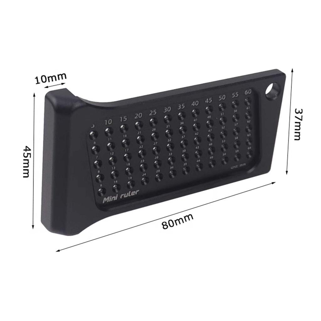 Woodworking Positioning Measuring Scriber, Aluminum Alloy Carpentry Squares Hole Scribing Ruler