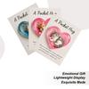 1pcs Inspirational Pocket Hugs Card With Fun Emotion Supports Cat Perfect For Anyone In Need Of Encouragement Ideal Gift