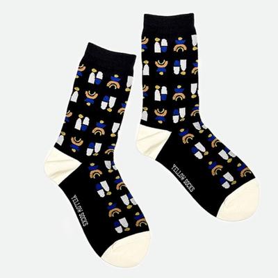 YELLOWSOCKS TOTEM BLACK