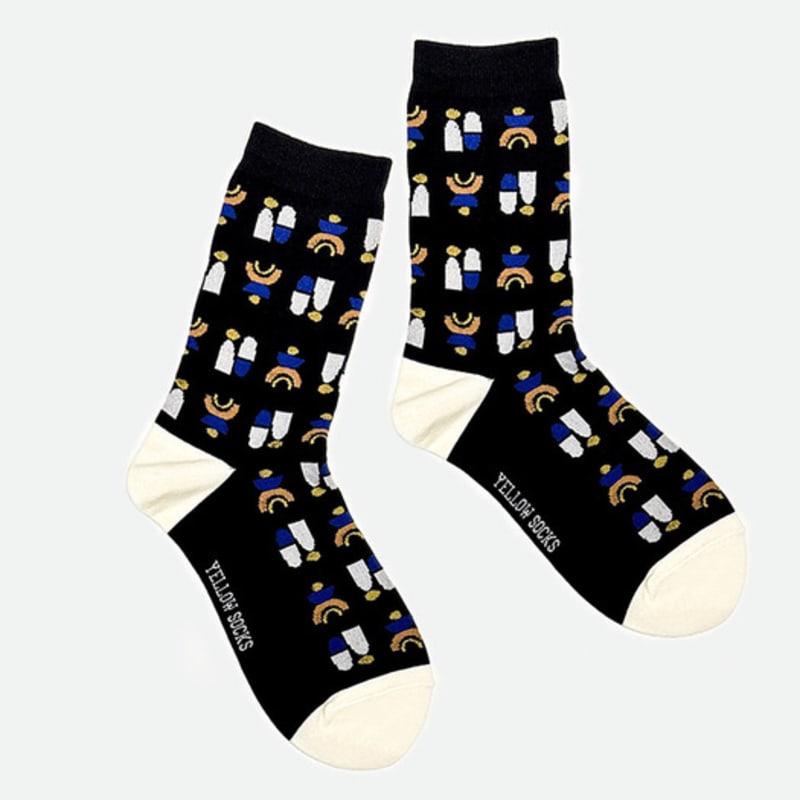 GULESOKKER TOTEM SVART