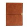 Custom A5 Retro Soft Leather Notebook with Removable Ring Binder for College Students