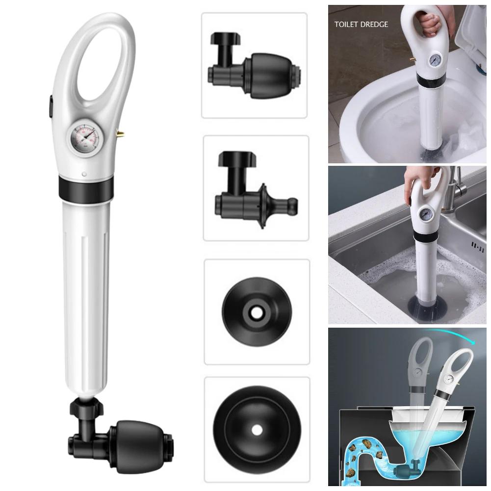 Toilettenpömpel Hochdruckpumpe Reiniger Luft Abfluss Kanalisation Bagger Verstopfungsentferner Manuelle Pneumatische Freimachwerkzeuge Saugbecher