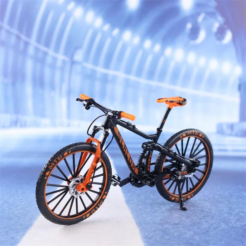1:10 Mini Model Alloy Bicycle Toy Finger Mountain Bike Pocket Diecast Simulation Metal Racing Funny kids Toys For Children