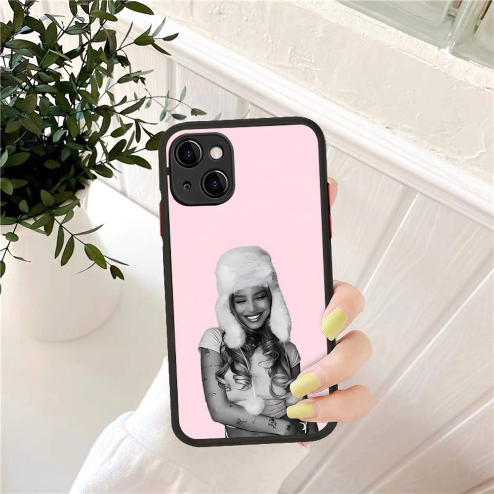 Emilia Mernes Mp3 Phone Case for iPhone 14 11 12 13 Mini Pro Max 8 7 Plus X XR XS MAX Translucent Matte Cover
