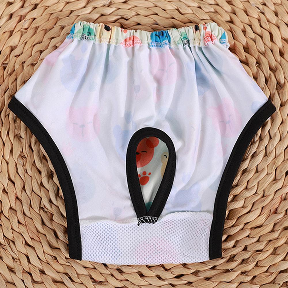 Physiologische Hosen für Haustiere, saugfähige Hundewindeln, Muster, Haustierunterwäsche, atmungsaktiv, wiederverwendbare Hundekleidung, Elastizitätshosen für Welpen