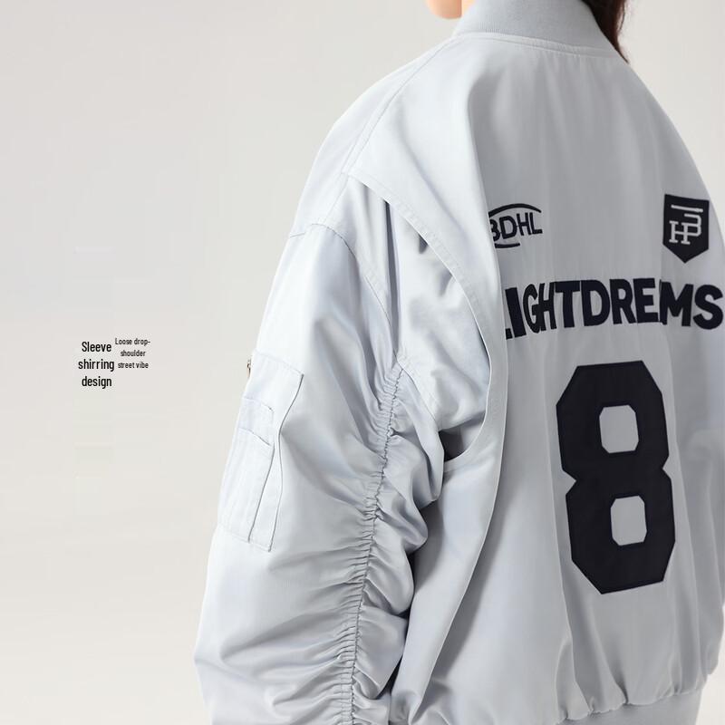 Girls' Water-Resistant Baseball Collar Sport Jacket