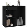 Cosmetic Cabinet Black 80 x 40 x 75 cm Particleboard