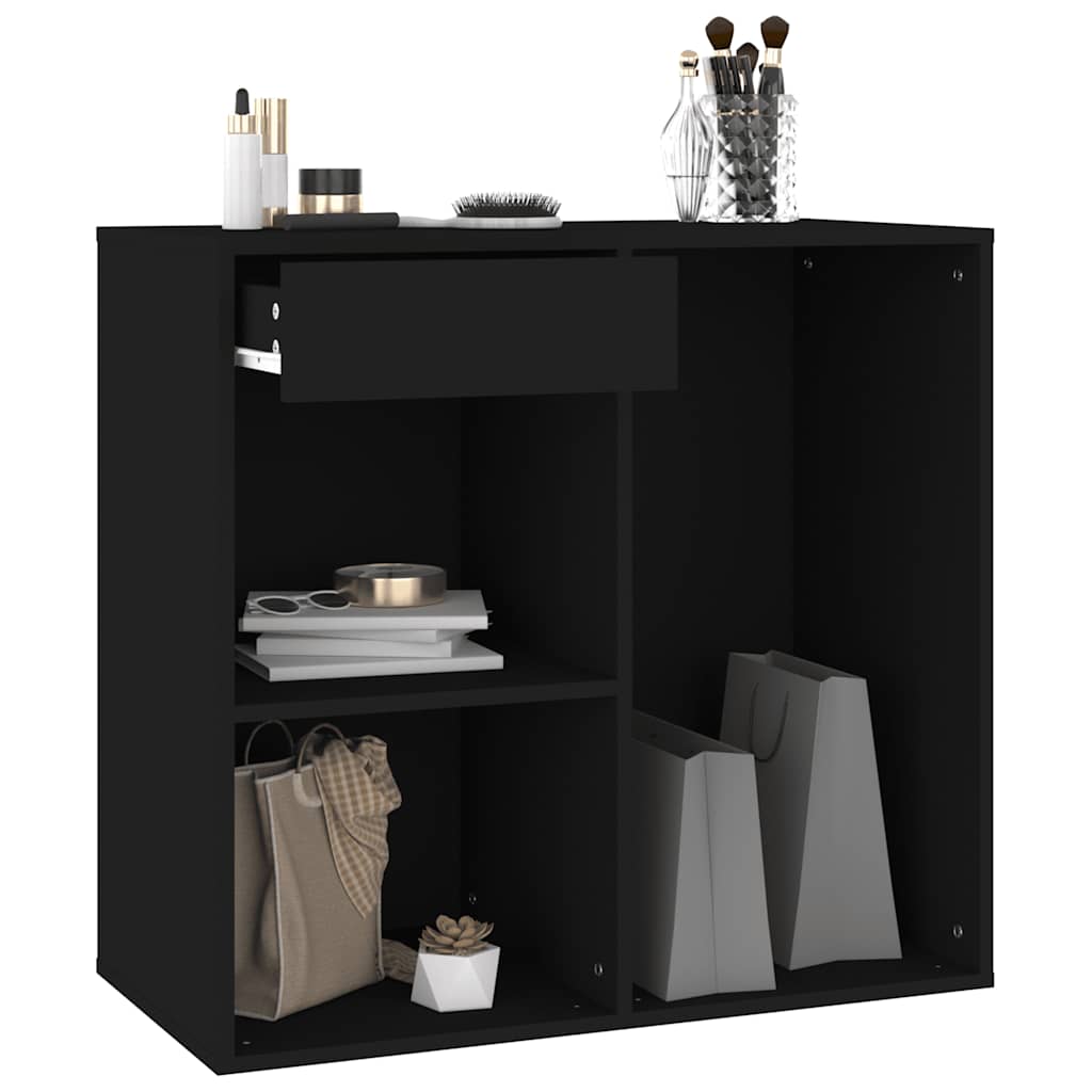Cosmetic Cabinet Black 80 x 40 x 75 cm Particleboard