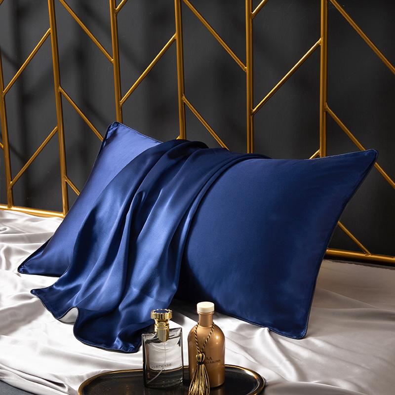 100% Seidenkissenbezug 19Momme Maulbeere Naturseide Kissenbezug B-Seite Bambusfaser Sommer Zuhause Bett AB-Seite Seidenkissenbezug