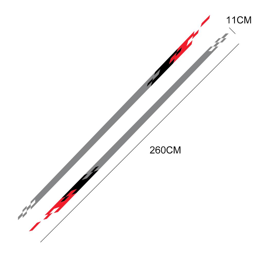 2PCS Universal Car Waist Line Stickers Racing Sport Styling Automobile Side Vinyl Film Decor Decals Tuning Auto SUV Accessories