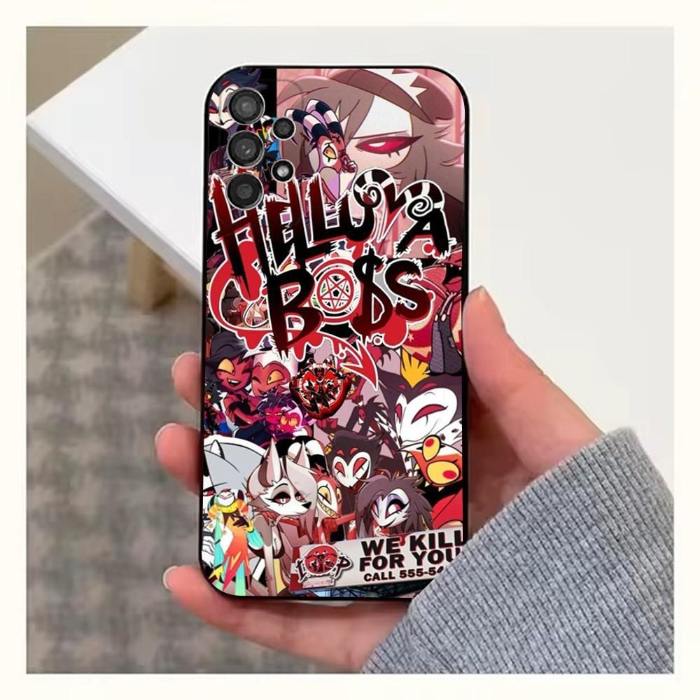 Anime H-Helluva B-Boss Phone Case For Samsung S25,S24,S23,S22,S20,S21,S10,Ultra,Plus,Lite,FE,Soft Silicone Black Cover
