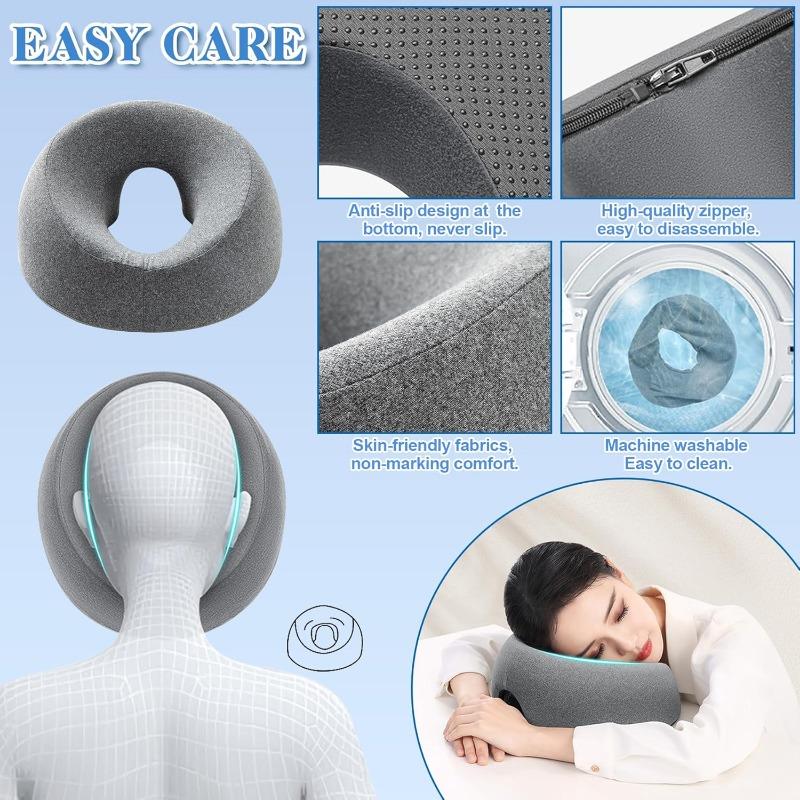 Massage Facial Cradle Cushion, Massage Pillow Head Hole, U-shaped Massage Face Cushion, Massage Headrest for Bed, Face Cushion Abdominal Position