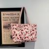 Korean Style Cherry Print Large Capacity Tote Bag