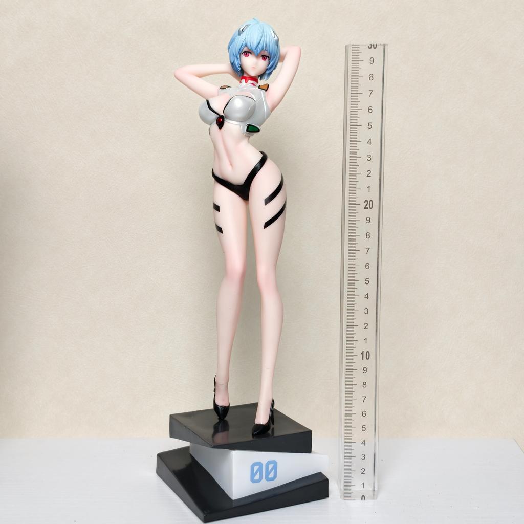 31CM NEW Rei Ayanami Ling Ayanami Gk Figure Short Hair Anime Girl Statue Desktop Ornament Toy Decor For Anime Fans