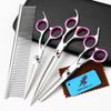 7.0-Inch Detachable Curved Pet Grooming Scissors Set for Household Use