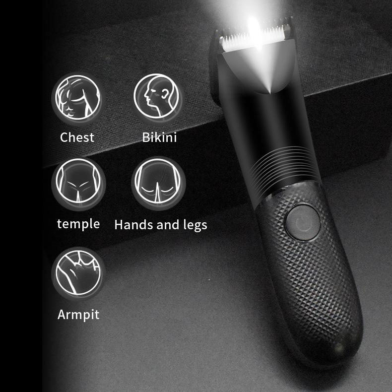 Men's Electric Body Hair Trimmer for Chest, Legs, and Private Parts