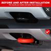 TPE Car Iron Tow Hook Rescue Front Trailer Hook Protective Decorative For Ford Ranger Ranger + Exterior Accessories 2 Pcs