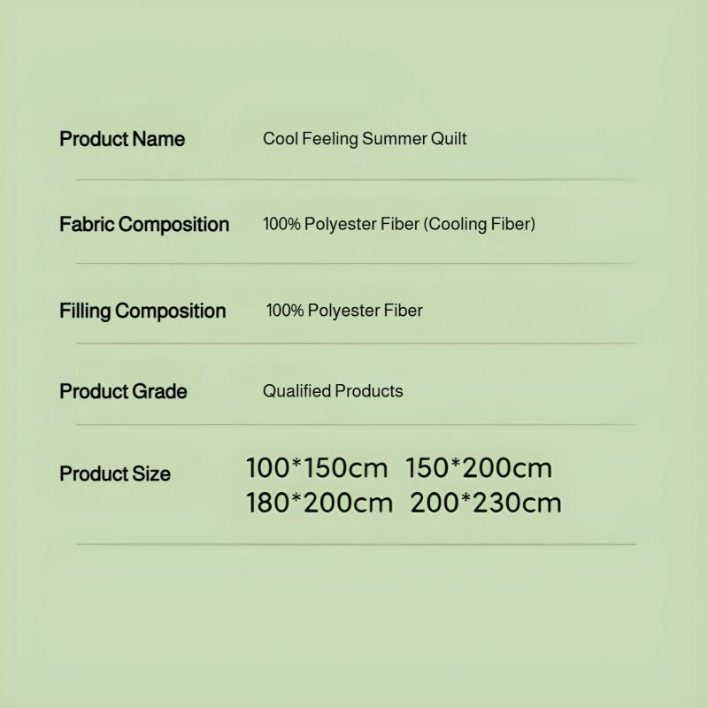 Cool Ice Silk Summer Quilt Solid Summer Quilt Air Conditioning Quilt Summer Thin Grade A Cooling Blanket Lightweight Cool Duvet