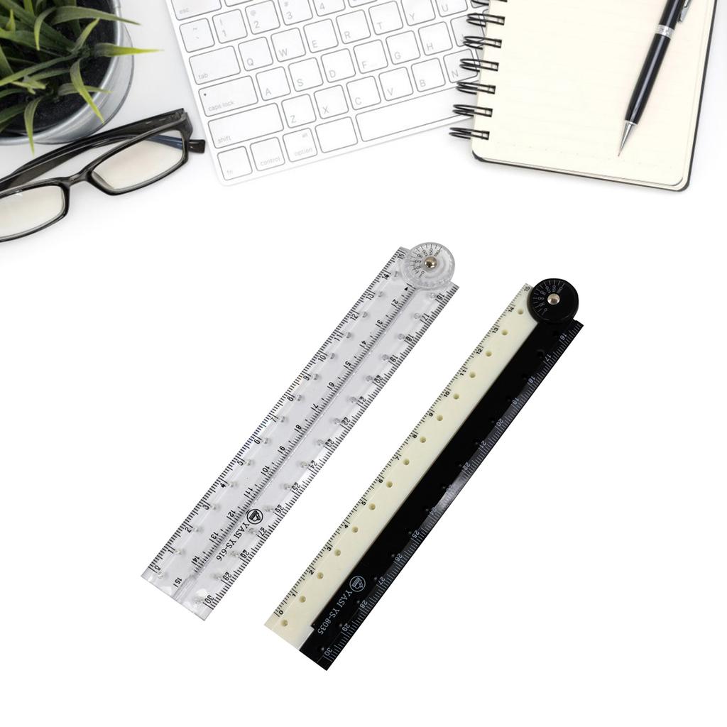 3Pcs/set Foldable Straight Ruler 30cm Geometry Ruler Flexible Ruler Clear Measuring Ruler Drawing Ruler Foldable Rulers