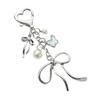 Pearls Bows Keychain Bag Charms Car Keyrings Bag Charms Accessories for Purse Backpack Decorations Valentines Day Gifts