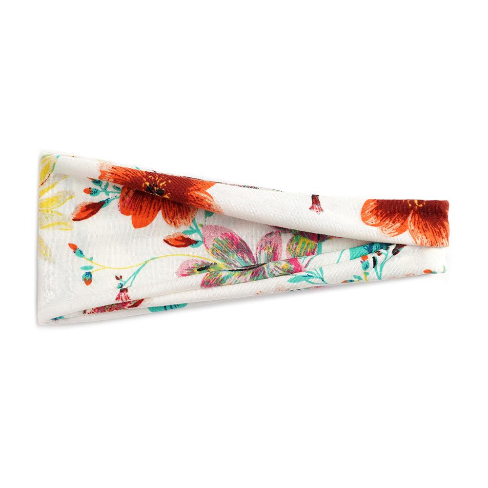 Flower Small Floral Series Women'S Sports Headband Yoga Headband Sweat-Absorbing Belt Antiperspirant Wide-Brimmed Headgear